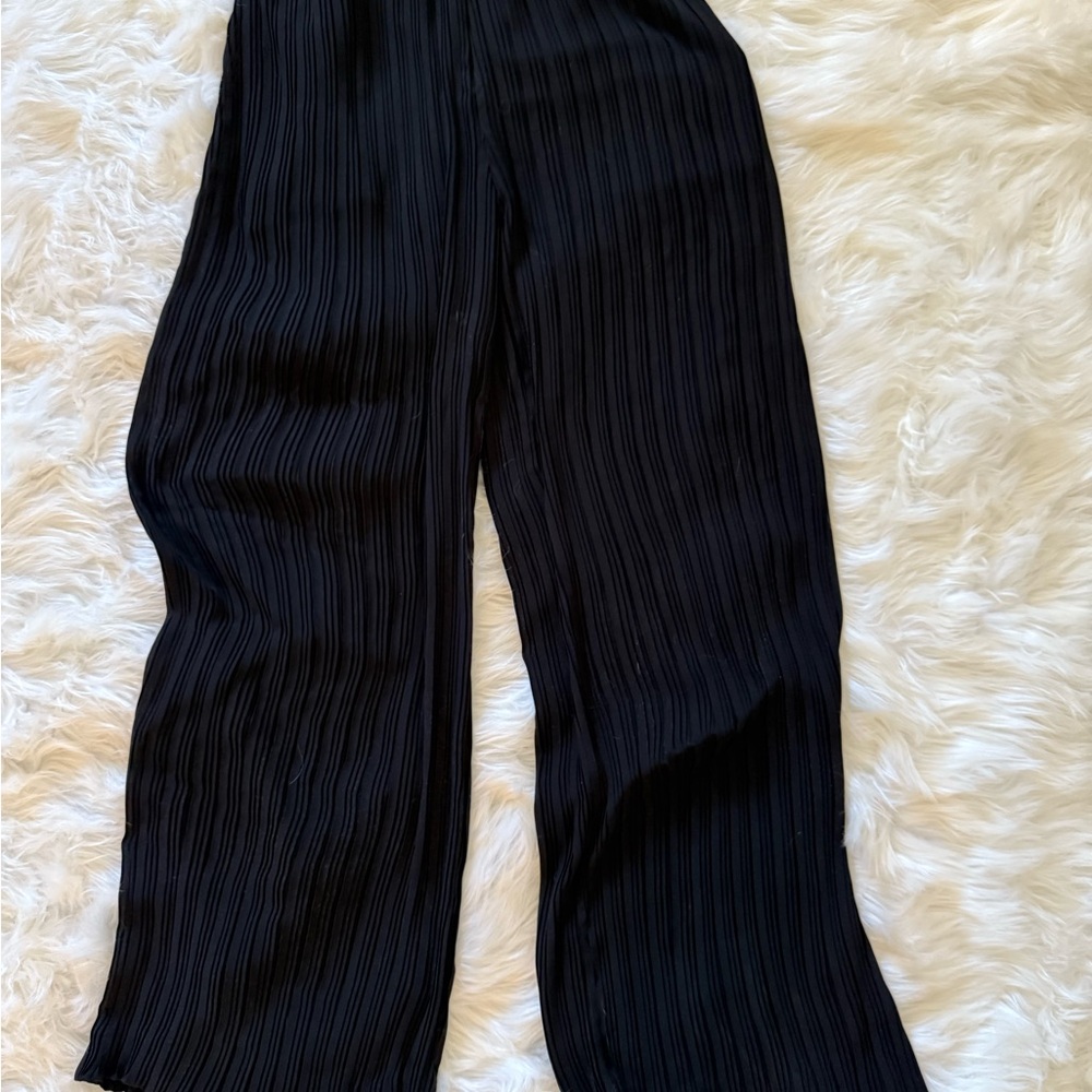 Sfera Collection Black Wide Leg Shear Pant